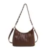Bolso de Hombro Cruzado de Cadena Tejida a la Moda y Único para Mujer Verano 2025 Coreano de Nicho Versátil para el Trabajo