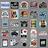 50 adesivos de fotógrafo, adesivos decorativos à prova d'água em inglês para cadernos, para câmeras