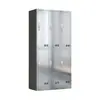 Acero Inoxidable 304 Casillero Dormitorio Baño Fábrica de Alimentos Taller de Purificación Libre de Polvo Armario Casillero para Empleados con Candado
