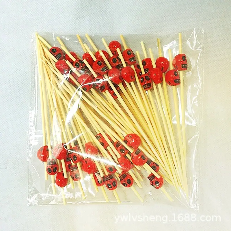 12cm骷髅头-大红