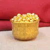 Lingote Dorado Atrae Riqueza Adorno, Cuenco del Tesoro de Lingotes Dorados, Bolsa de Dinero de Barra Dorada, Cubo Dorado Atrae Fortuna, Decoración para el Hogar al por Mayor