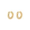 Pendientes de aleación de color contrastante, nuevos pendientes redondos de diseño simple retro con hebilla para la oreja, joyería exquisita para mujer, venta al por mayor, 2022
