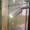 Vitrina de cristal con luces, transformador de bajo voltaje, opciones de luz blanca y luz cálida, altura ajustable para las luces