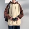 Sudadera con capucha de marca de moda para hombre, primavera y otoño, prenda interior para estudiante, estilo Hong Kong, holgada, casual, color liso, sudadera para hombre, estilo de hombre