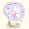 Alfombrilla de ratón almohadilla de silicona para muñeca pequeña linda niños y niñas computadora caricatura oficina animación juego alfombrilla de escritorio soporte para muñeca