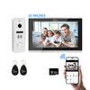 Anjielosmart Pantalla Táctil 1080P Intercomunicador Visual Inalámbrico Voz Bidireccional Desbloqueo con Tarjeta IC Puerta Inteligente Tuya