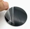 Capa de Celular Nano Preta com Adesivo Lavável Sem Marcas, Suporte de Anel Transparente Dupla Face, Suporte Cortado