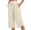 Pantalones Cortos Casuales de Mujer con Cintura Elástica y Cordón, Bolsillo, Empalme, Transfronterizos Europeos y Americanos 2025 Amazon Aliexpress Nuevos