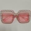 5742 Nuevas Gafas de Sol de Diamantes con Montura Cuadrada Gafas de Sol de Moda Europea y Americana Transfronteriza Gafas Retro de Moda