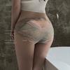 Calcinhas de Renda Desejo Puro para Mulheres, Vazadas Cruzadas Sem Costura Cintura Baixa Malha Respirável Algodão no Fundilho Calcinhas Femininas, Lingerie Desejo Puro