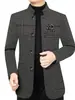 Nueva Chaqueta Casual de Alta Gama para Hombre Otoño/Invierno 2026, Chaqueta con Cuello Alto, Chaqueta de Negocios con Cuello Solapa para Hombre Otoño/Invierno, Casual