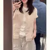 Estilo explosivo popular de este año Estilo chino nuevo ropa de mujer botón de rana chaleco pequeño 2025 verano capa exterior para superponer chaleco pequeño