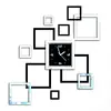 Reloj de pared de espejo acrílico al por mayor de fábrica pegatinas de pared para estudio reloj de pared de personalidad DIY creativo reloj combinado cuadrado