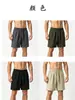 Comercio Exterior Transfronterizo Verano 2026 Nuevo Talla Grande Imitación Algodón Lino Color Sólido para Hombre Holgados Rectos Shorts de Cinco Puntos