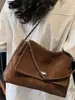 Bolsa Tote Casual de Couro Sintético de Alta Qualidade Estilo Coreano, Textura Macia e Lisa, Nova Coleção Primavera 2026, Bolsa de Ombro com Corrente Nicho para Mulheres