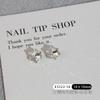 Pedras de Strass para Nail Art Transfronteiriças, Pedras de Strass Transparentes Irregulares com Base Pontiaguda, Coração Inclinado Super Brilhante, Em Forma de Coração, Quadrado Gordinho, Borboleta, Pedras de Strass em Forma de Machado, Pedras de Strass de Cristal
