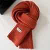 Bufanda de Punto Grueso Suave Estilo Coreano Otoño Invierno para Mujer Color Sólido Engrosada Cálida Estilo Coreano Pareja Estudiante Calentador de Cuello Versátil Venta al por Mayor