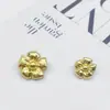 Botões Exóticos em Forma de Flor com Toque de Luxo, Estilo Retrô de Luxo Leve, Botões de Metal de Alta Qualidade, Suéter Novo Estilo Chinês Nacional