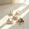 Nuevos y lindos accesorios de dibujos animados, componentes de joyería semiacabados de tela hechos a mano para DIY, componentes para ropa y accesorios para el cabello de niños
