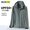 2026 Nueva Chaqueta Fina de Piel para Verano Protección UV Ropa de Protección Solar para Mujeres, Chaqueta Elástica Transpirable de Protección Solar para Hombres