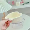 Linda Cesta Escurridora de Cocina de Dibujos Animados Femeninos Cesta para Frutas Colador de Doble Capa Bandeja para Lavar Arroz y Frutas Cesta de Doble Capa