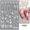 Belleza Completa Transfronteriza Nuevas Pegatinas para Uñas Navidad Ángel Papá Noel Oso Muñeco de Nieve Pegatinas para Uñas