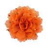 Rollo de lunares florales de alto brillo de 10 cm, adornos de mascota de gasa de lunares, tocado de flor para niños, flor, 32 colores en stock