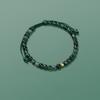 Pulsera de Ágata Verde Acuática para Mujer, Joyería Simple de Año de Nacimiento, Pulsera Tejida a Mano, Regalo de Verano para Novia, Cuentas Hechas a Mano de Estilo Fresco