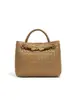 2025 Design de Nicho Sensação de Alto Padrão Grande Capacidade Bolsa de Mão Moda Feminina Versátil Elegante Simples Bolsa Tecida Artesanal