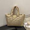 Bolso de Mano Rígido Estilo Perezoso para Viajes 2025 Primavera Nueva Moda Diseño de Nicho Gran Capacidad Bolso Tote Personalizado