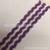 Cinta de Poliéster de 3 mm con Borde Curvo Cinturón de Encaje Ondulado Encaje en Forma de S Cinta de Encaje Cinturón Decorativo Accesorios de Encaje para Ropa y Cortinas