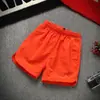 Calça de Praia Shorts Casal Mão Rápida Vermelhos Mesmo Estilo Espírito Social Cara Fino Calça de Três Pontos Shorts Masculino Tendência de Dois Pontos