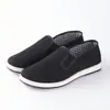 Sapatos de pano de Pequim antigo autênticos solas de pneu grosso antiderrapantes resistentes ao desgaste sapatos de trabalho resistentes a perfurações sapatos feitos à mão canteiro de obras trabalho respirável