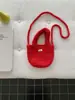 Bolsa de Mão de Lã Infantil Feita à Mão Outono Inverno Bolsa de Ombro Cor Sólida Bolsa Pequena de Tricô para Meninos Meninas Roupas de Bebê Bolsa Porta-Moedas