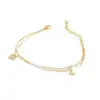 Pulseira de Aço Inoxidável com Design Exclusivo Lele Jewelry para Mulheres, Estilo Ins Celebridade da Internet Dupla Camada Moda, Popular na Europa e América