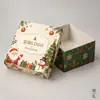 Caixa de Presente de Luxo Logotipo Personalizado Personalizado por Imagem Venda Direta do Fabricante Atacado Caixa de Papel Colorido de Natal Embalagem Ecológica