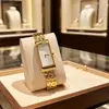 Nuevo Movimiento de Cuarzo Esfera Rectangular Bosque de Álamo Correa de Acero Temperamento Retro Vintage Estilo Reloj Fabricante Mayorista