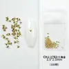 Decoraciones Mini Clavos Remache para Uñas, Versátiles Formas 3D Ovaladas, Triangulares y Romboidales, Populares Accesorios Metálicos de Aleación para Uñas DIY