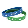 Venta Caliente Feliz Navidad Popular Pulsera de Silicona Navideña Evento Festivo Regalo Pulsera Transfronteriza