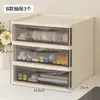 Caja de almacenamiento con panel perforado para fan girl con cajones transparentes para tarjetas pequeñas y pines, organizador de escritorio para dormitorio y caja de exhibición
