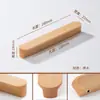 Manija de Armario de Madera Maciza en Forma de T, Manija de Cajón y Gabinete de Madera, Manija de Puerta de Gabinete Infantil, Manija de Gabinete de Madera, Estilo Minimalista Japonés