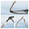 Gafas Retro Anti-Luz Azul Tr90 Transfronterizas Estilo Europeo y Americano para Hombre Montura Cuadrada Espejo Plano Bisagra de Resorte CP Patillas de Bisagra 60032