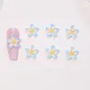 Novos Acessórios de Arte para Unhas Flor de Pessegueiro Gradiente de Cinco Pétalas Transfronteiriços Pequenos Acessórios de Resina Brinco DIY Presilha de Cabelo Acessórios para Unhas