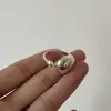 Anillo Irregular Brillante con Forma de Huevo Minimalista Europeo y Americano para Mujer, Estilo Fresco, Anillo Abierto Personalizado, Anillo de Dedo Índice de Moda, Transfronterizo