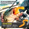 Isca joaninha articulada isca macia imitação de isca 7cm9cm minhoca macia PVC pesca em buraco negro pesca selvagem Tilápia Peixe Mandarim Robalo isca