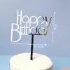 Cartão de Dia dos Pais Inserção Decoração de Bolo de Aniversário Mesa de Sobremesas de Confeitaria Layout de Cena de Fantasia Série Acrílica