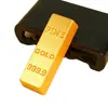 Lingotes de Resina Simulada de Oro 999, Barras de Oro, Rellenos para Recipientes de Tesoro, Decoración de Escritorio y Coche, Pequeños Adornos Feng Shui