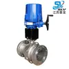 Válvula de esfera com flange elétrica I-TORK Q941F sol de sílica plataforma alta válvula de esfera de corte de vapor de alta temperatura válvula de esfera com flange