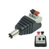 Conector DC sin soldadura 5.5*2.1mm sin soldadura dc hembra terminal verde enchufe de alimentación de monitoreo tipo botón cabeza DC