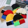 Gorro de Punto Desgastado de Moda Cálido Dopamina para Otoño e Invierno, Gorro Desgastado Unisex, Elegante Gorro para Exteriores, Versátil a la Moda